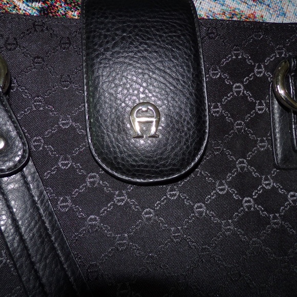 Aigner Handbags - Vintage Aigner Black Purse Handbag